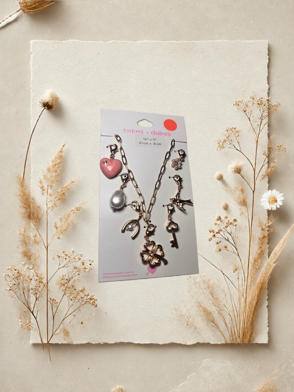 Claire's Charm Necklace Set